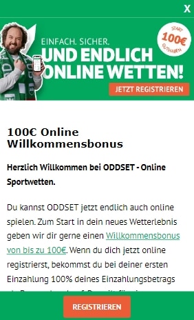 Oddset App Bonus