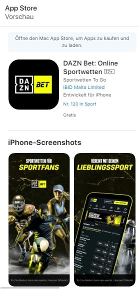 DAZN Bet App Download