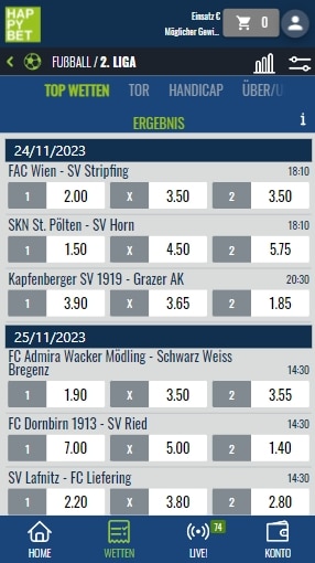 Happybet Sportwetten