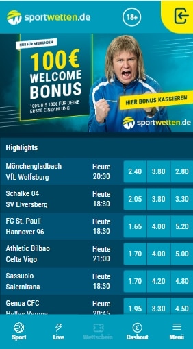 Sportwetten.de App