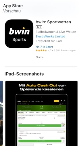 Bwin App iOS