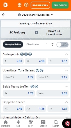 Bundesligaquoten