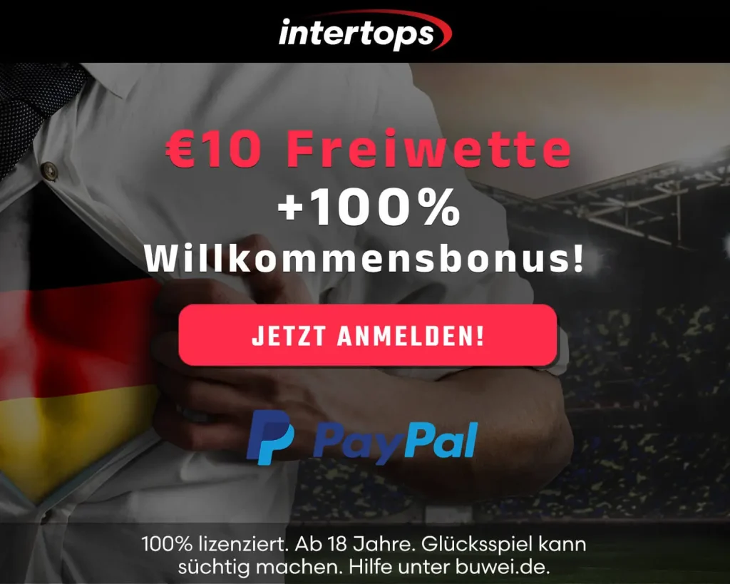intertops 10 euro gratiswette