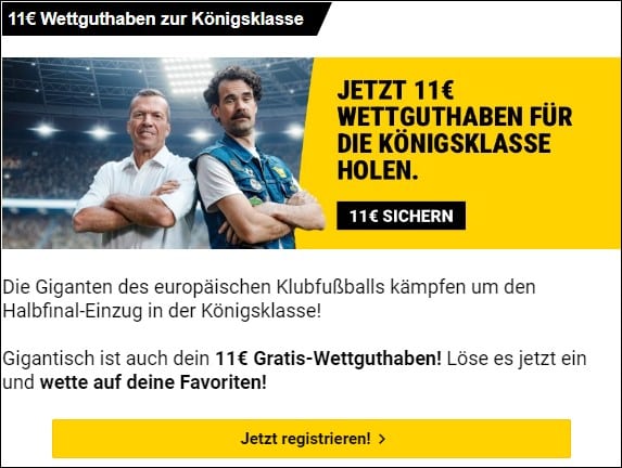 Interwetten Champions League Gratis Wettguthaben