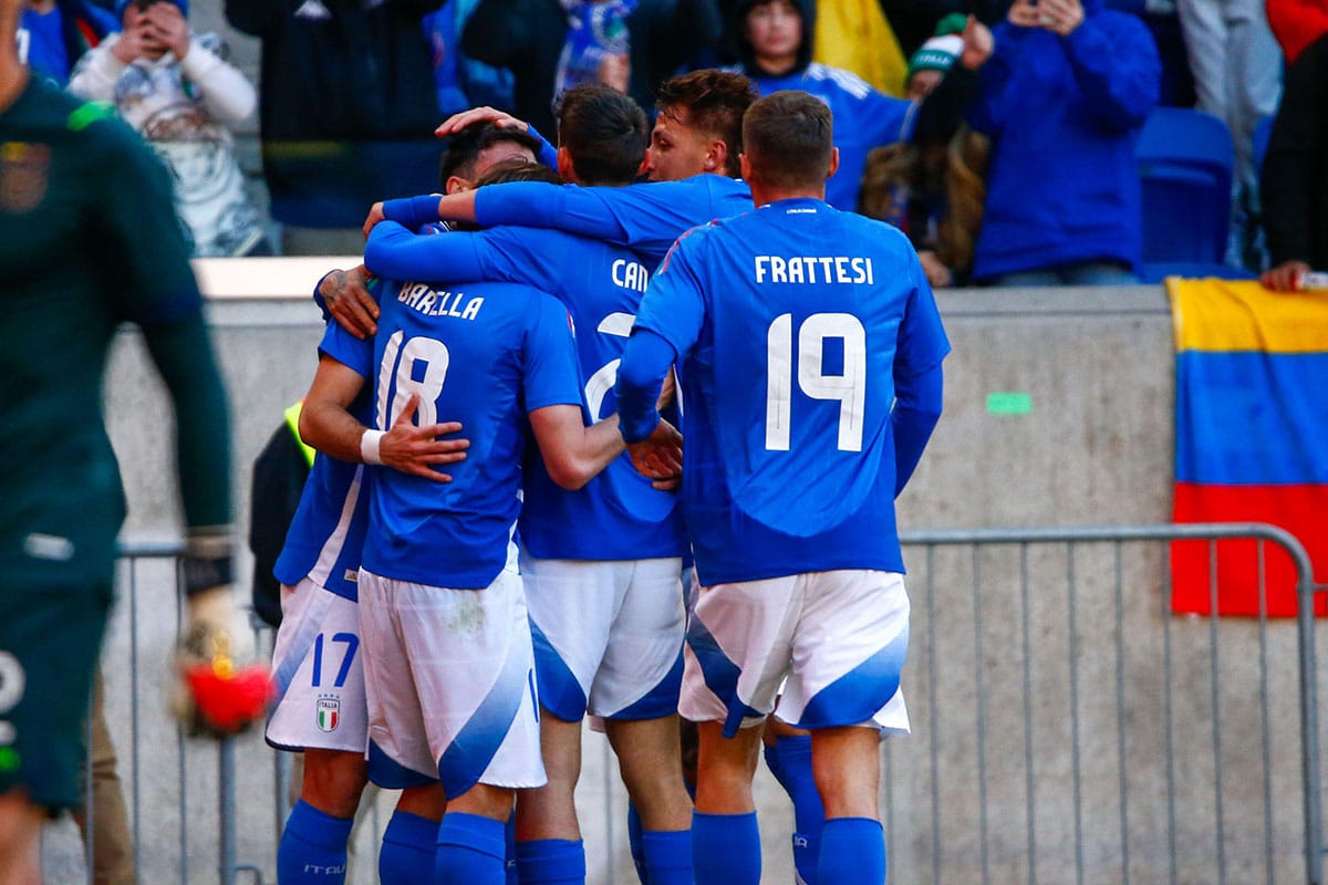 Torjubel Italien / Italien Albanien Infos Euro 2024 (© Brazil Photo Press / Alamy Stock Photo)