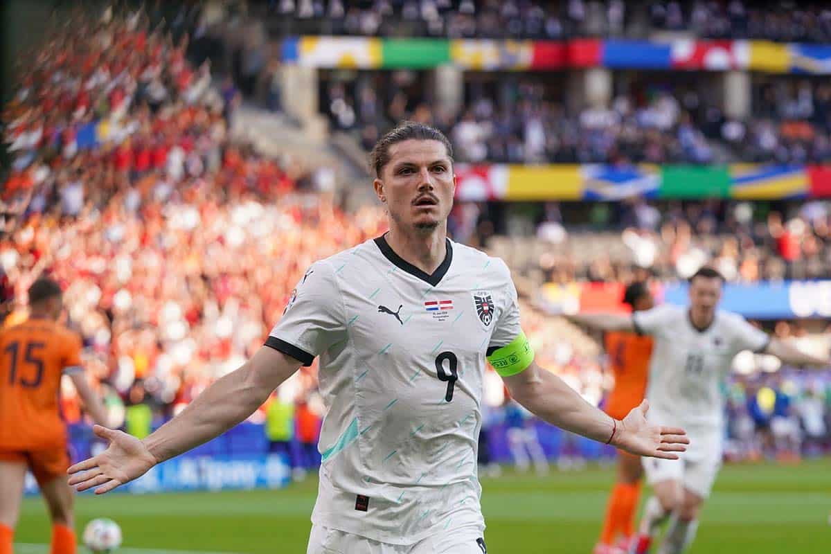 Marcel Sabitzer / Österreich Türkei Tipp (© Orange Pics BV / Alamy Stock Photo)