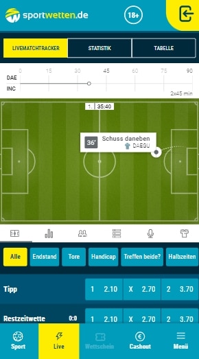 Sportwetten.de Live-Wetten