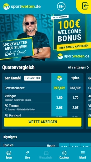 Sportwetten.de App