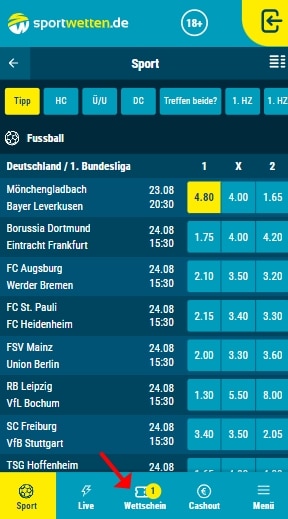 Sportwetten.de Wetten