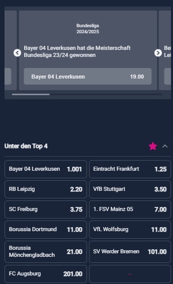 Vbet Langzeitwette