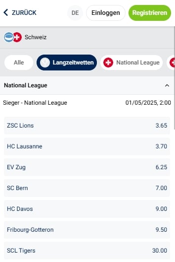 Bet-at-home EIshockey Wetten
