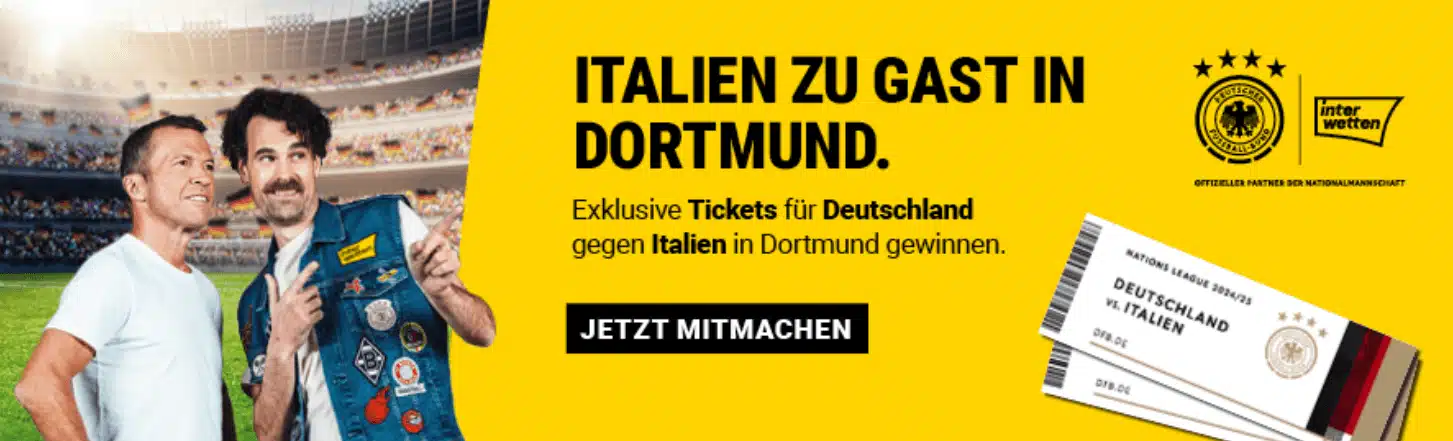 Interwetten Gewinnspiel Deutschland Italien Tickets Nations League