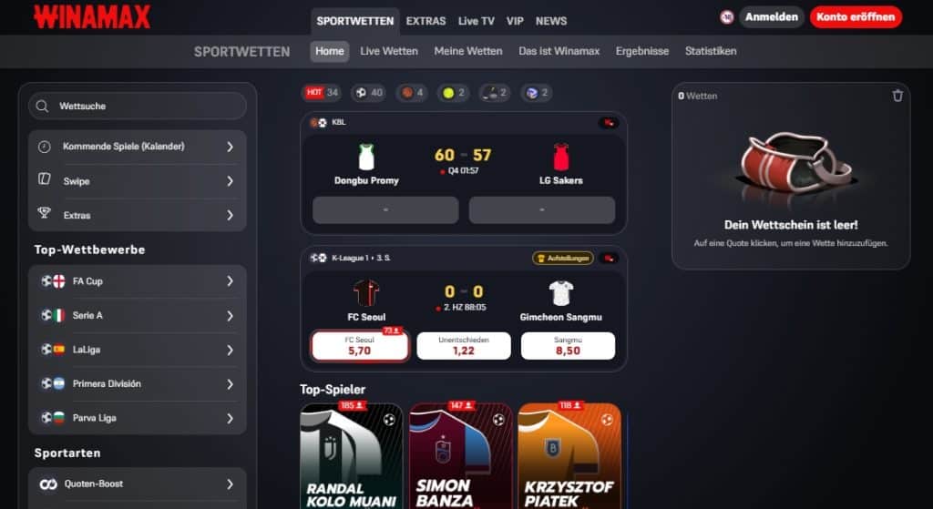 Winamax Desktop