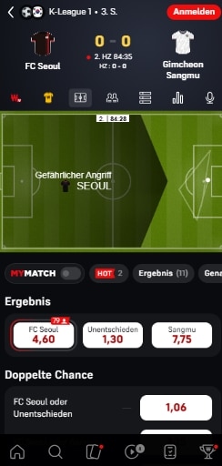 Winamax Live-Wetten