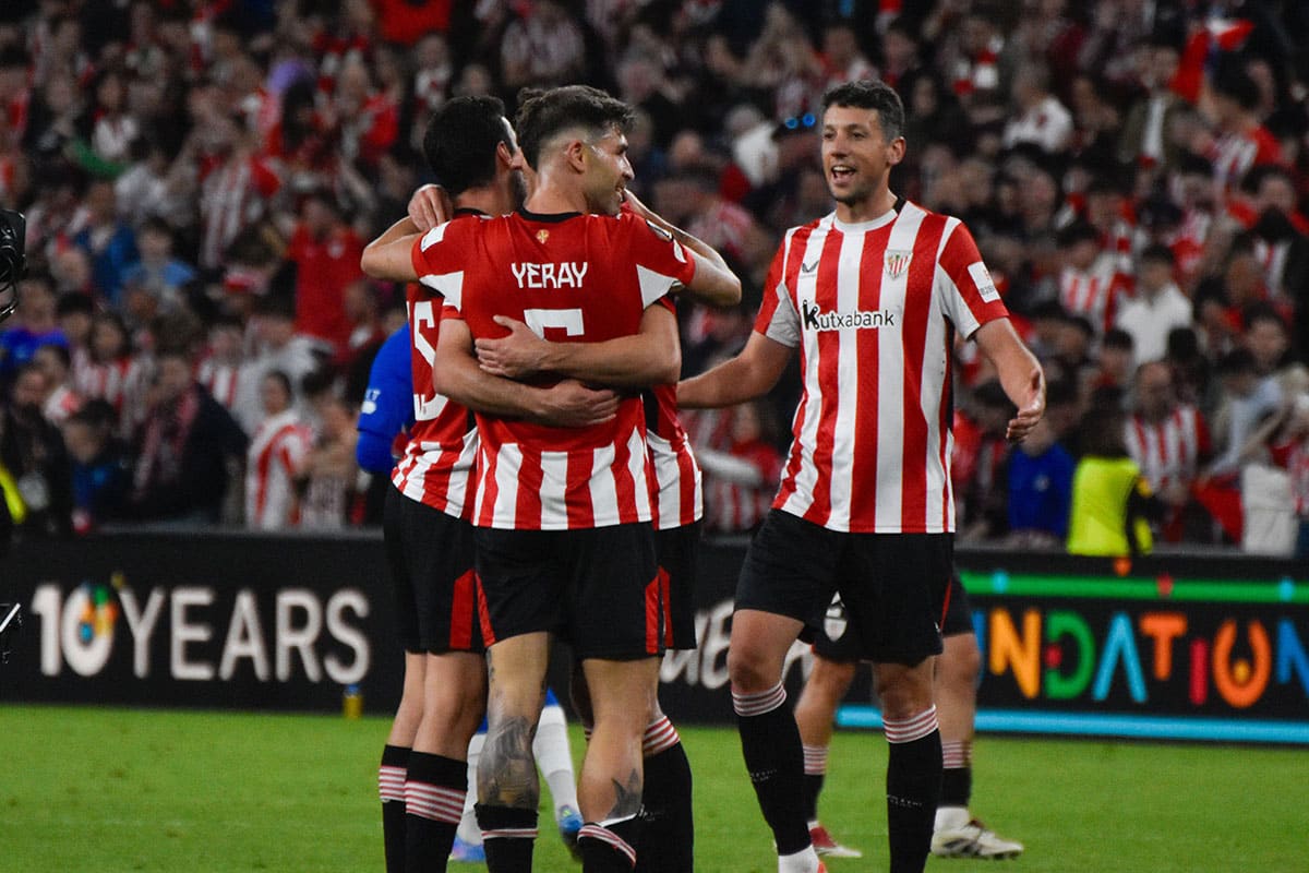 Jubel von Athletic Bilbao / Bilbao ManUnited Tipp (© Javier Linares Misioner / Alamy Stock Photo)
