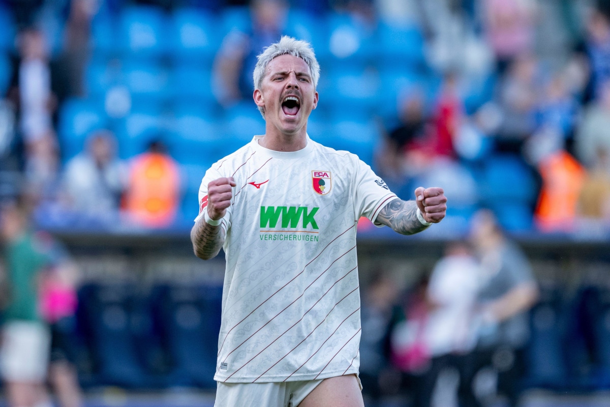 Phillip Tietz / Augsburg Frankfurt Tipp (© dpa picture alliance / Alamy Stock Photo)