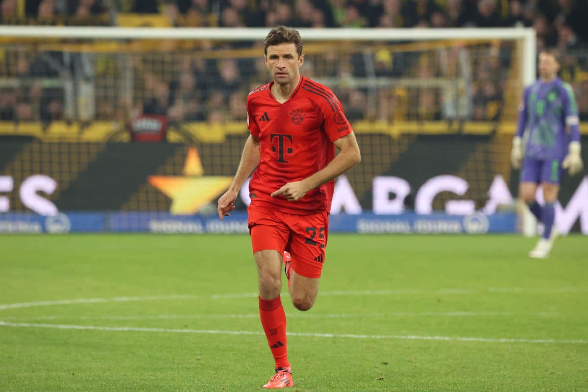 Thomas Müller / Bayern Dortmund Tipp (© Eibner-Pressefoto / Alamy Stock Photo)