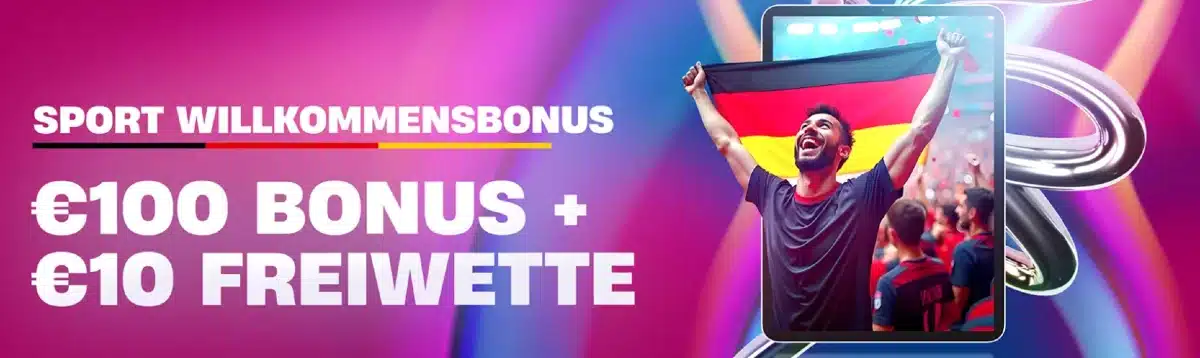 vbet bonus 100% BIS €100 BONUS FÜR NEUKUNDEN + €10 FREIWETTE